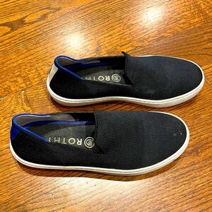 Rothy's Black and Blue Women's Slip-On Shoes